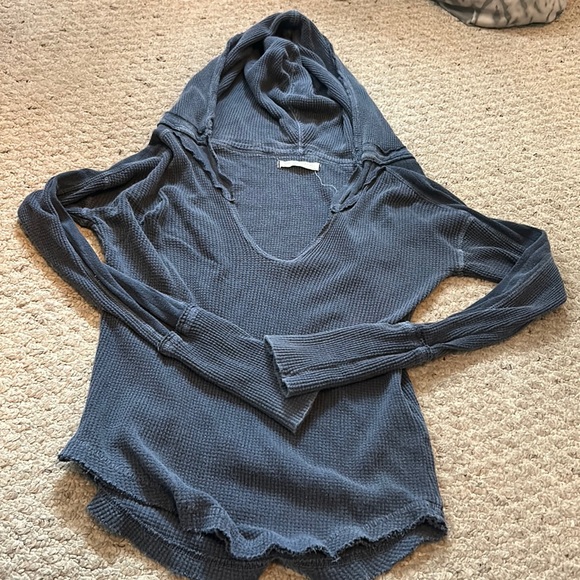 Free People Tops - Free people hooded long sleeve